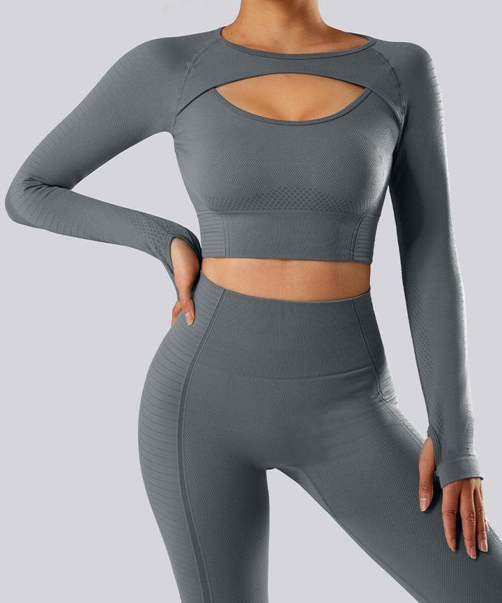 Top Seamless Cinza Top Seamless Cinza