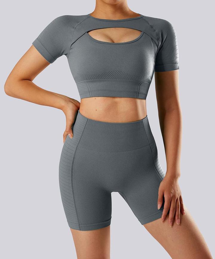 Top Seamless Cinza Top Seamless Cinza